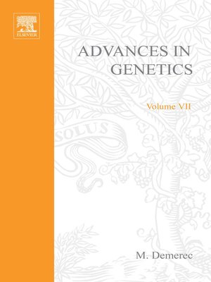 cover image of Advances in Genetics